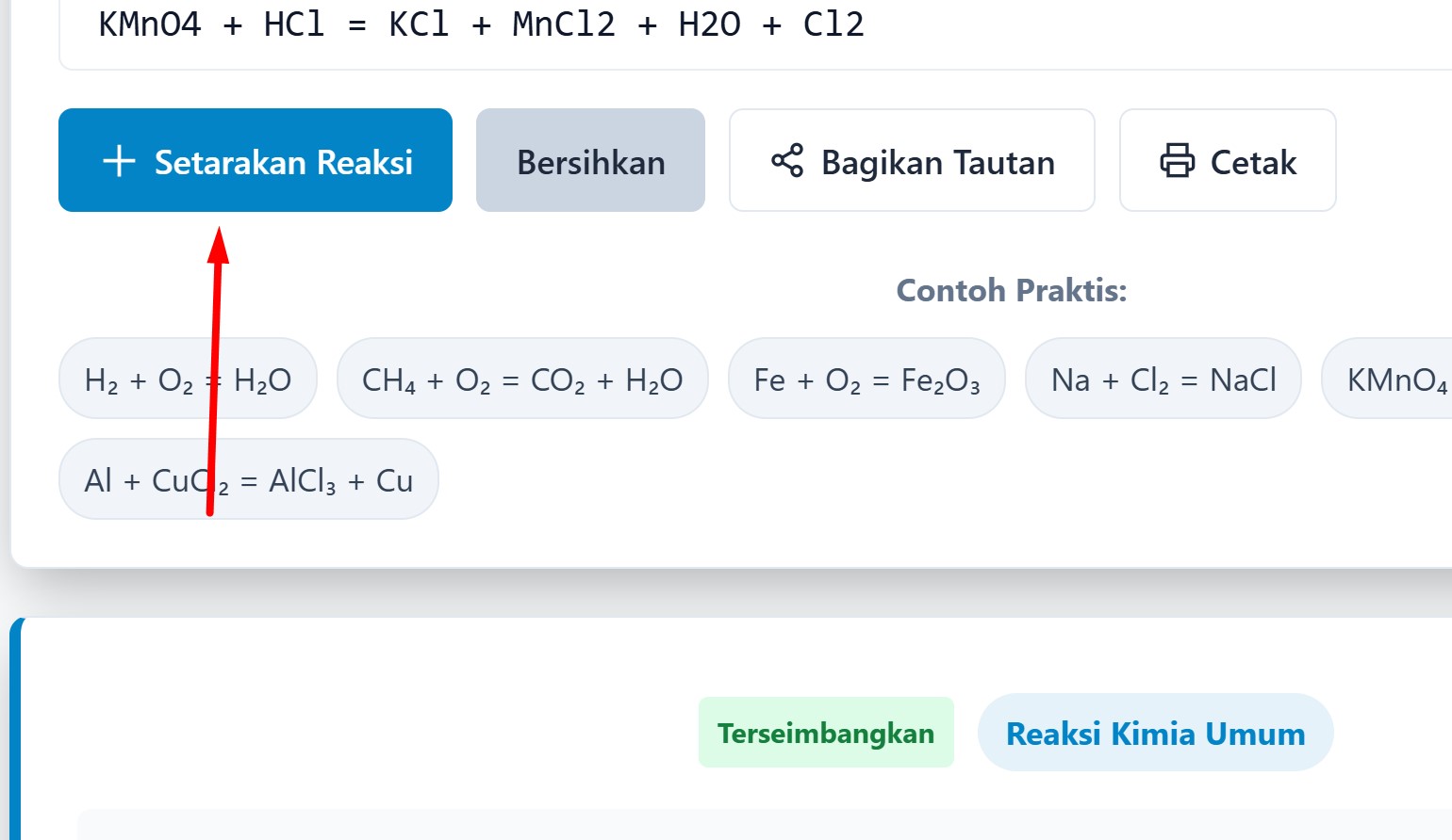 Chemical Equation Balancer