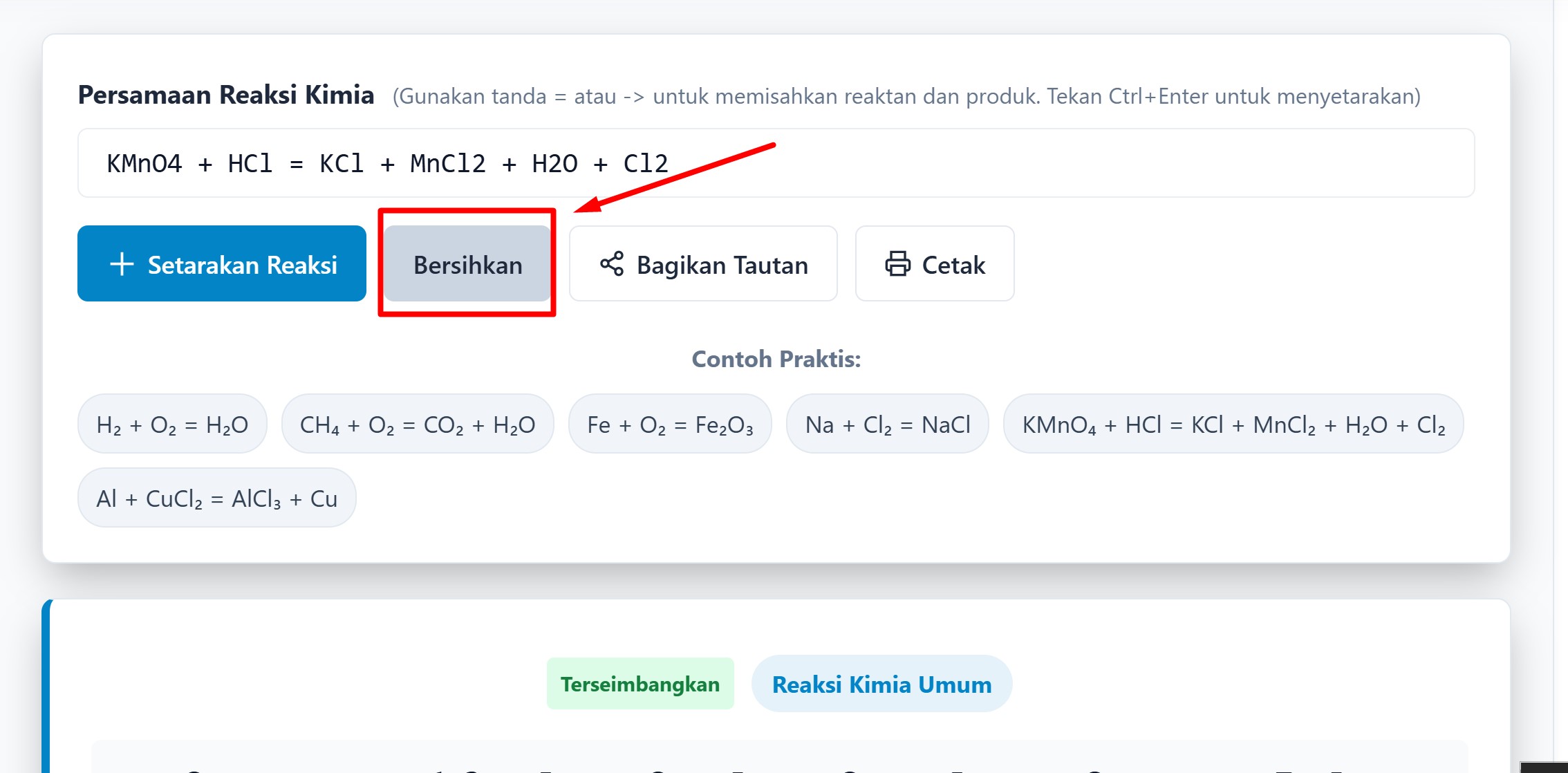 Chemical Equation Balancer
