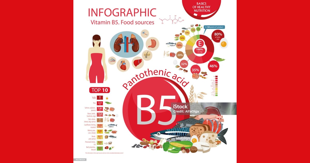 Asam Pantotenat (Vitamin B5) - Vitamin B5 Ilustrasi