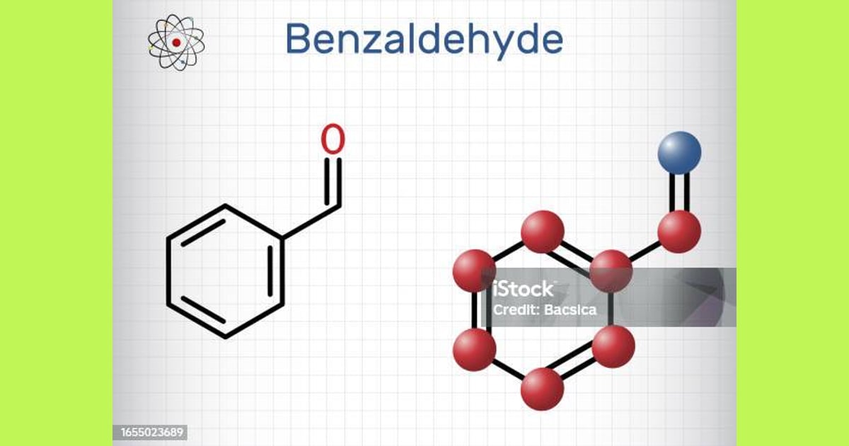 Benzaldehida - Benzaldehida Molekul Aldehida