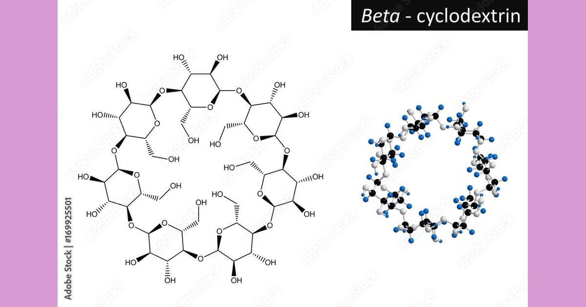 Beta-Siklodekstrin - Molecular structure of
