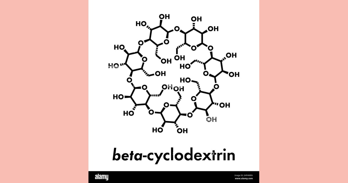 Beta-Siklodekstrin - Beta-cyclodextrin molecule. Used