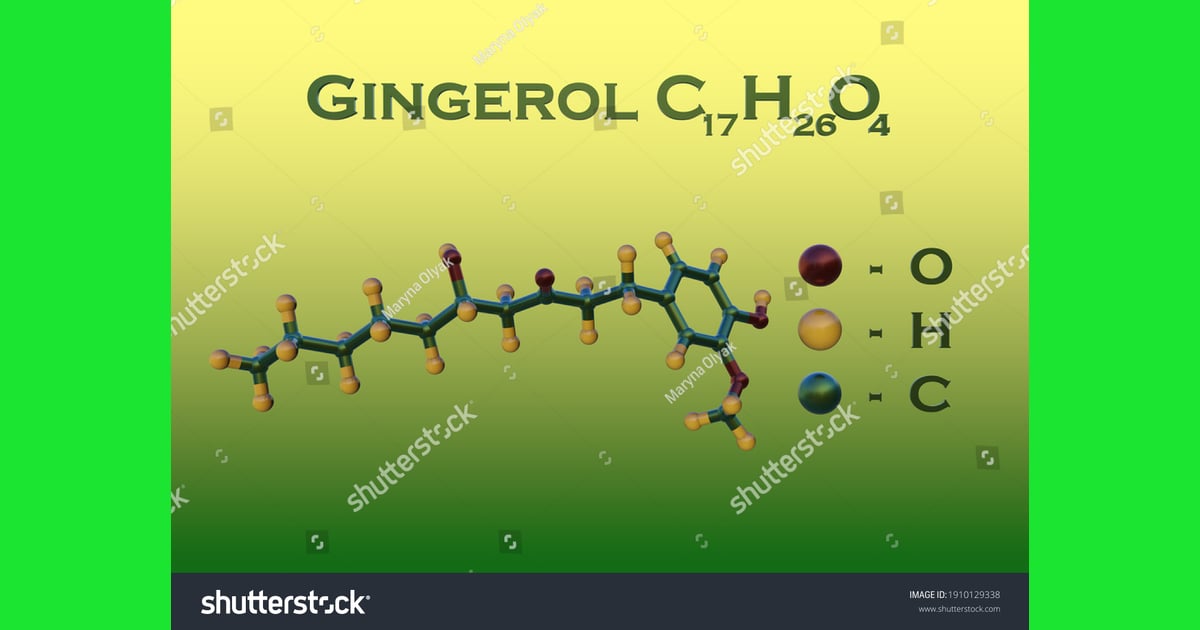 Gingerol - Structural Chemical Formula
