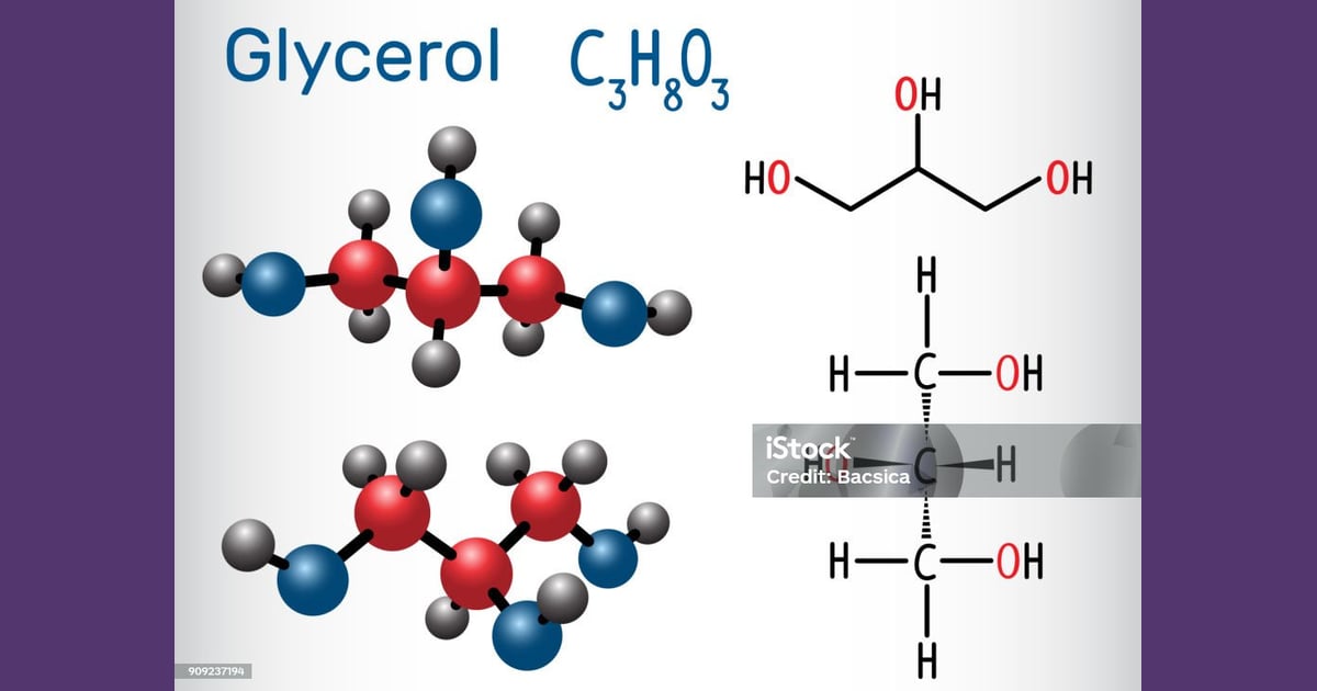 Gliserol - Gliserol Molekül Yapısal