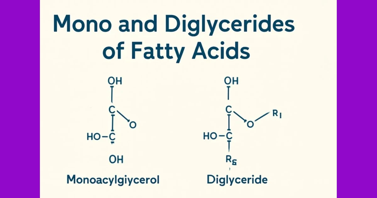 Mono- dan Digleserida - Mono and Diglycerides