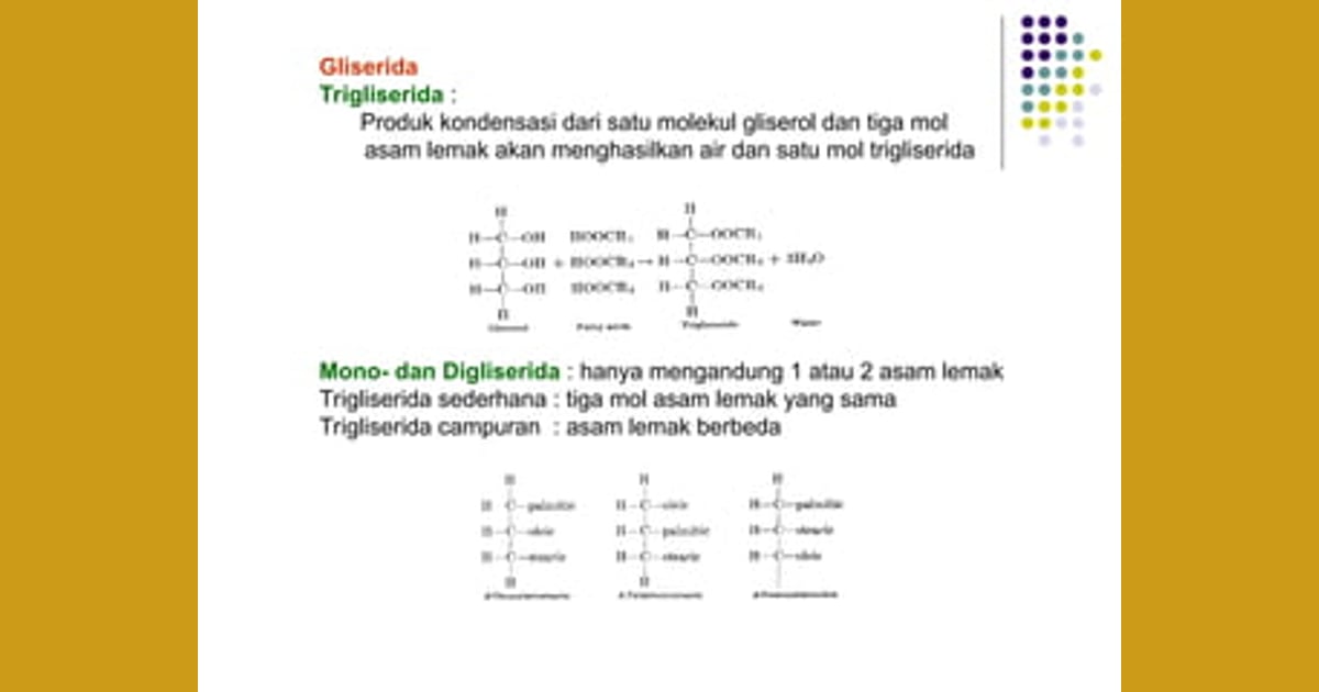 Mono- dan Digleserida - ANALISIS KUALITAS LEMAK