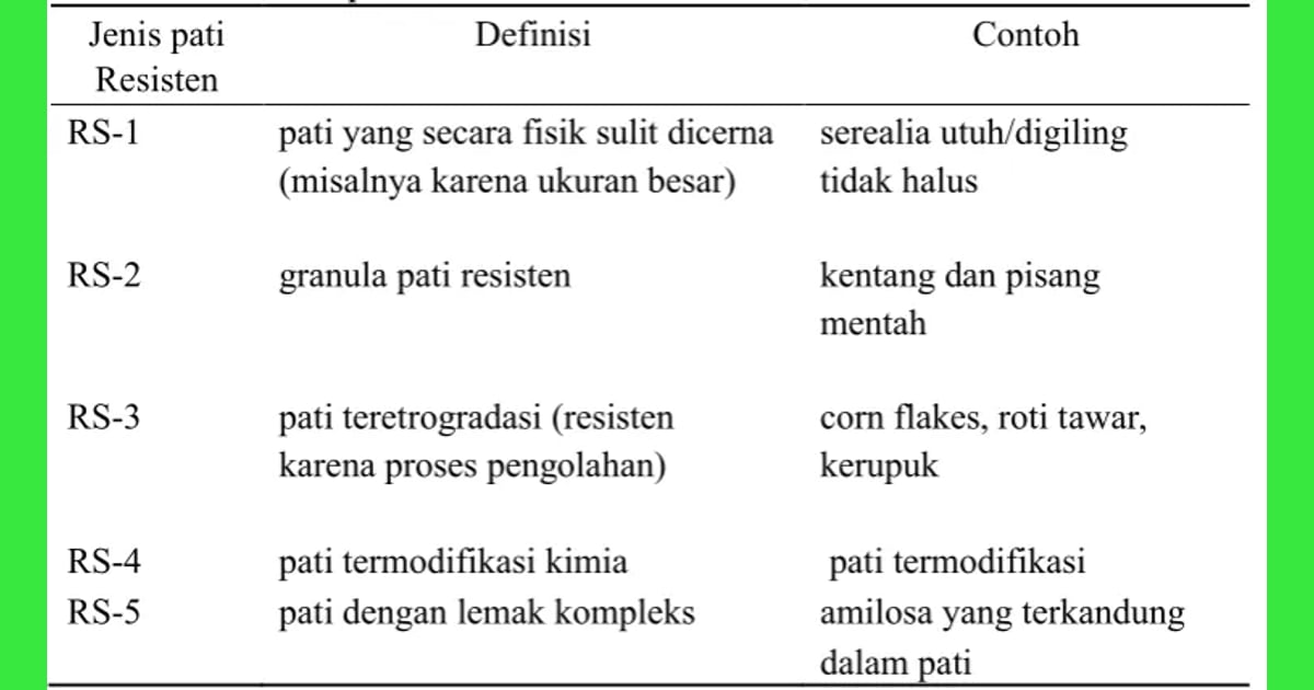 Pati Termodifikasi - Pemanfaatan Pati Termodifikasi