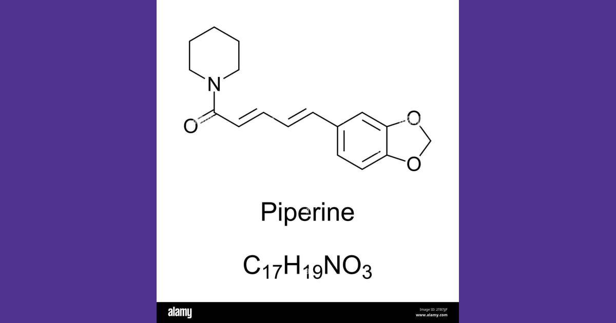 Piperin - Piperine, chemical formula
