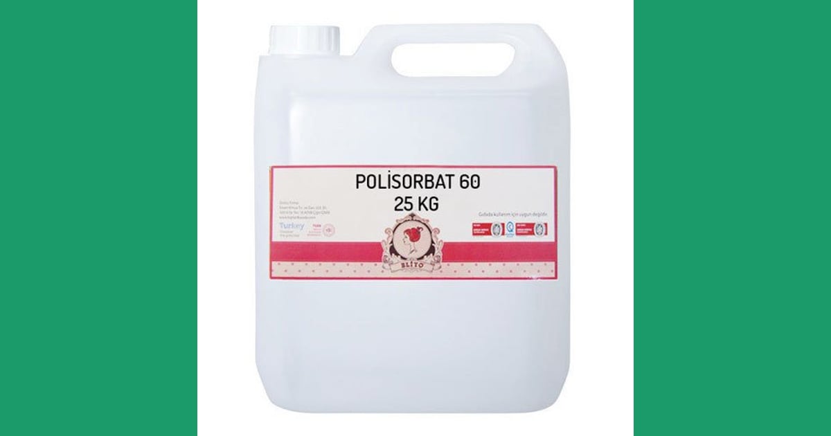 Polisorbat 60 - Polisorbat 60 Teknik
