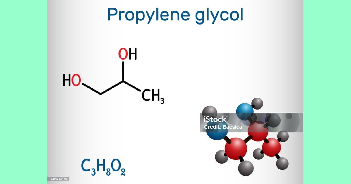 Propilen Glikol - Propilen Glikol Molekul