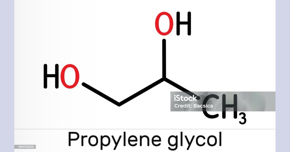 Propilen Glikol - Propilen Glikol Molekul