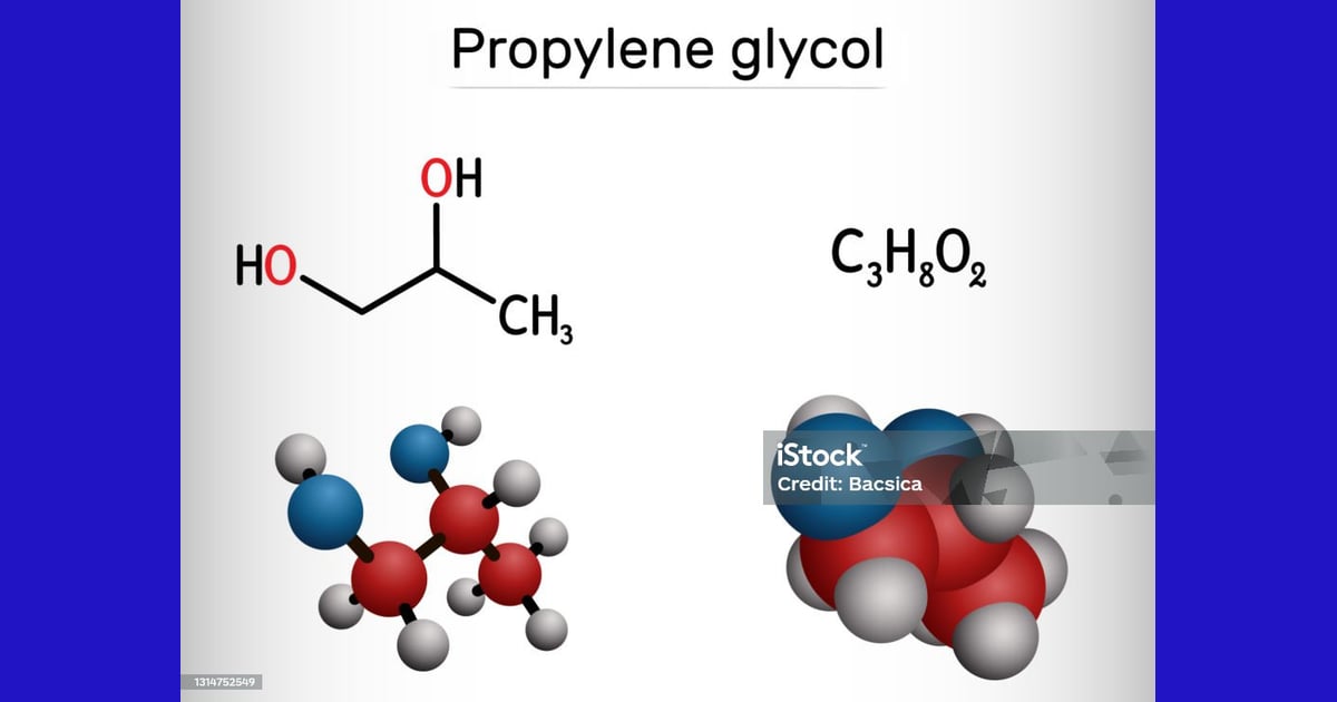 Propilen Glikol - Propilen Glikol Molekul