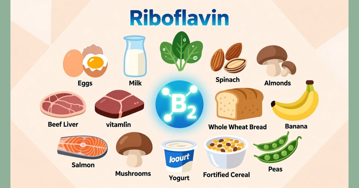 Riboflavin (Vitamin B2) - Top Riboflavin Foods: