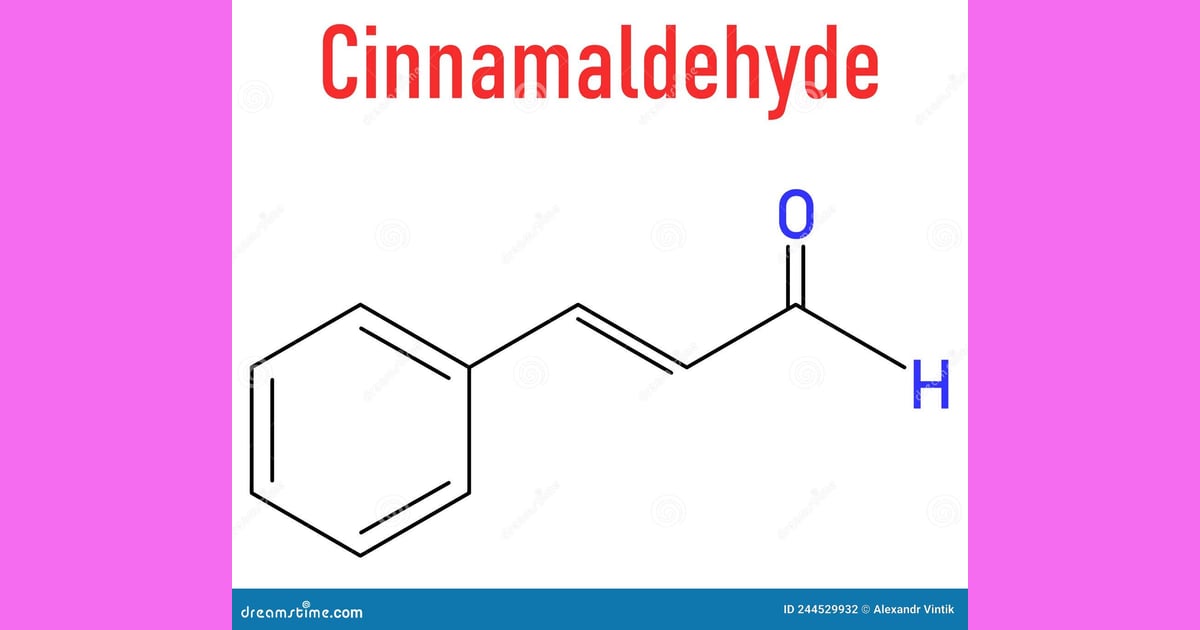 Sinamaldehida - Cinnamaldehyde Structural Formula
