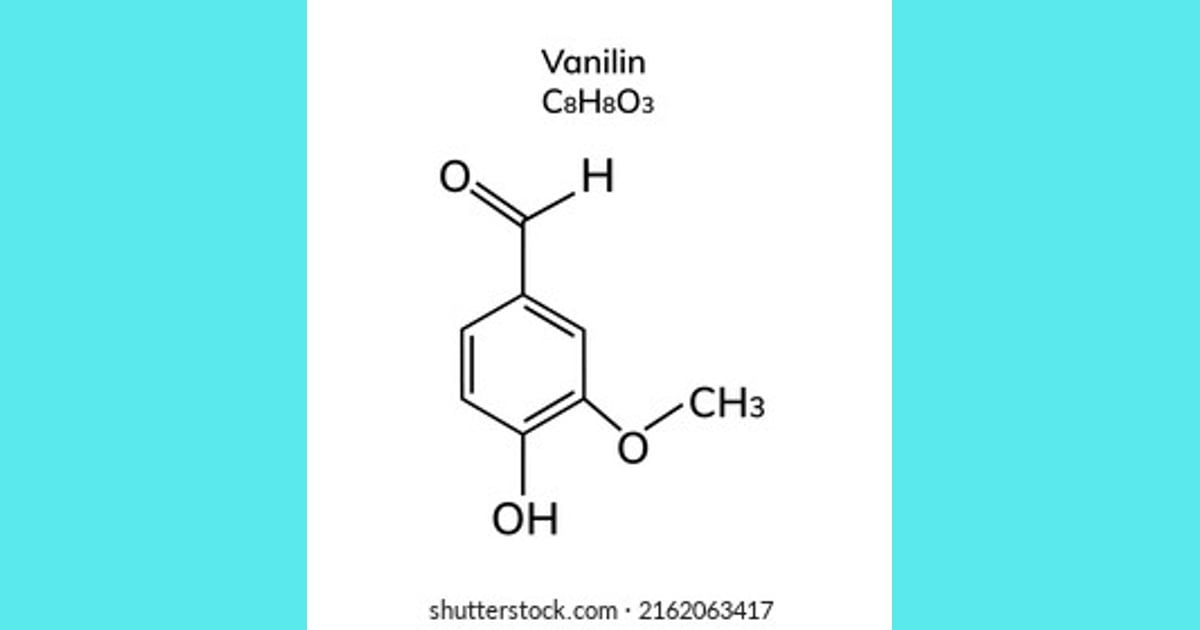 Vanilin - Structural Chemical Formula