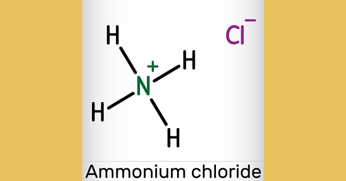 Senyawa Amonium Klorida (Sejarah, Karakteristik, Fungsi, Kegunaan Contoh) - Amonium Klorida Molekul