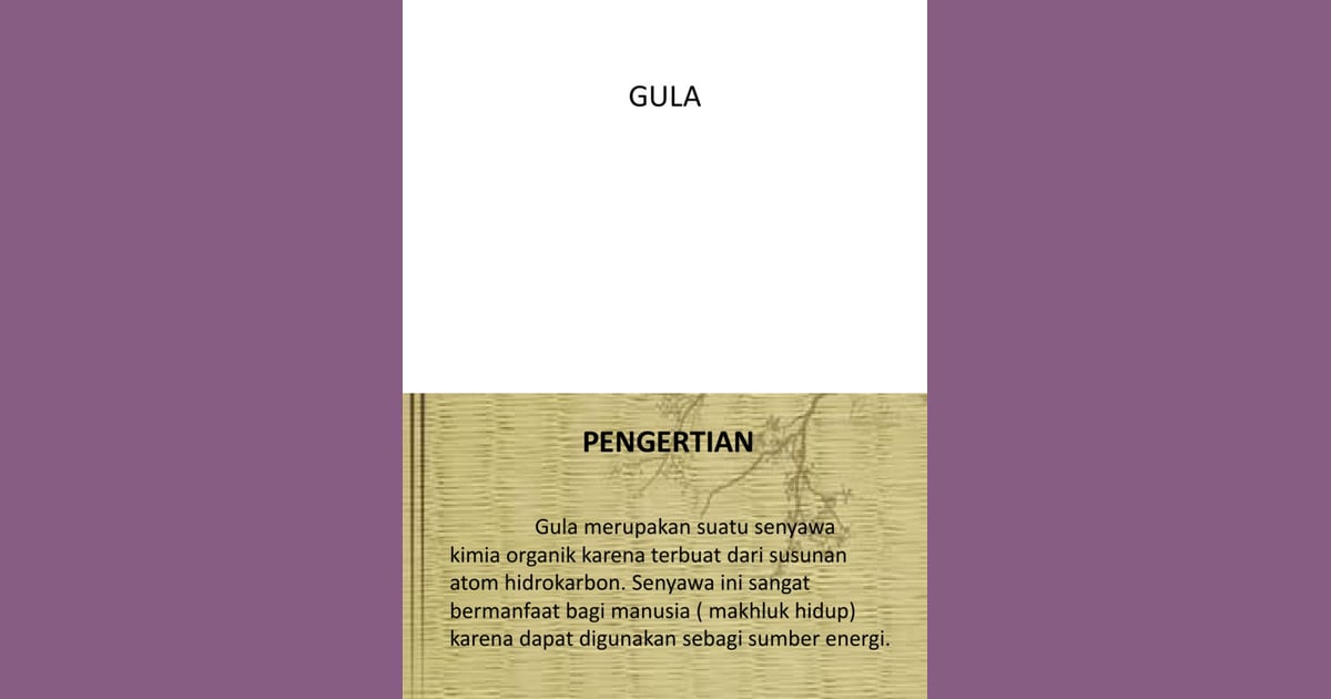 Senyawa Gula (Sejarah, Karakteristik, Manfaat Contoh) - Jenis dan Rumus
