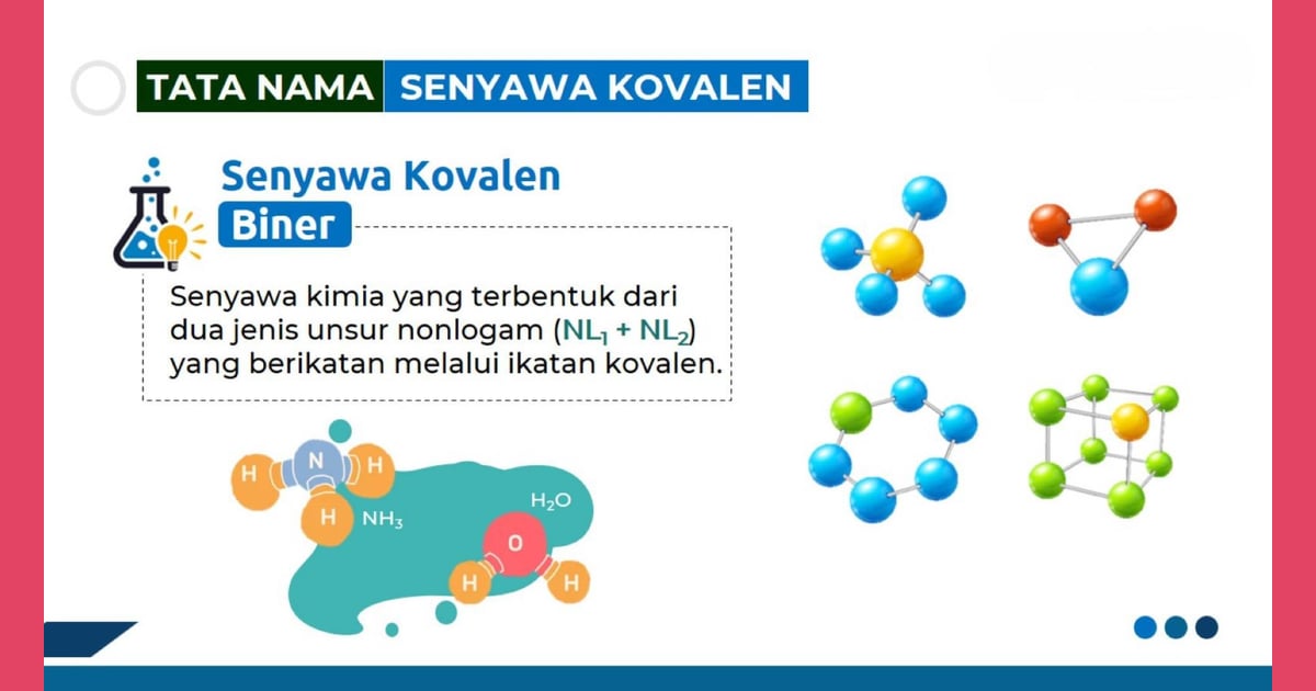 Senyawa Kovalen (Jenis, Karakteristik, Manfaat  Contoh) - Pesona Kimia: Tata