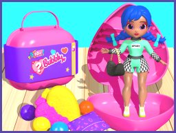 Aufregendes Überraschungs-Make-up-Puppenauspackspiel