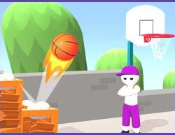 Bouncing Ball Adventure: Overcome Obstacles and Score Hoops