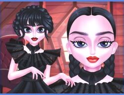 Einzigartiger Goth Prom Look: Seltsamer Tanz am Mittwoch