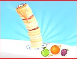 Empolgante Jogo de Aventura de Parkour com Prato de Frutas Frescas