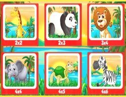 Entdecke die wilde Welt mit den glücklichen Puzzle-Freunden!