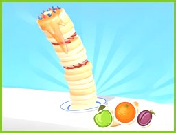 Entusiasmante Gioco di Avventura Parkour con Vassoio di Frutta Fresca