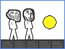 Fuga de Rosto de Troll Stick: Ajude os Irmãos Troll Stick a Coletar Dinheiro e Alcançar o Portal!