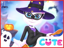 Katzenmädchen Halloween Vorbereitung: Spiele und Feiere die Gruseligste Nacht
