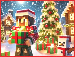 Rompecabezas navideño de Minecraft: Juego de arte en píxeles festivo