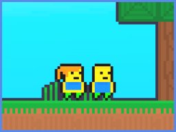 Skyblock Parkour Easy Obby Adventure: Help Obby and his Girlfriend Safely Navigate the Challenging Obstacle Course