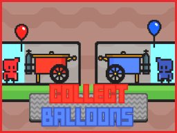 Spielen und Gewinnen: Ballonsammlungs-Herausforderung