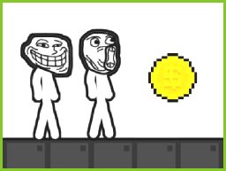 Troll Stick Face Escape: Help the Troll Stick Brothers Collect Money and Reach the Portal!