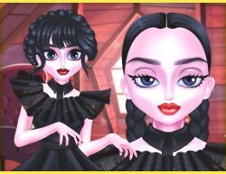 Unique Goth Prom Look: Weird Dance on Wednesday