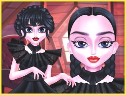 Unique Goth Prom Look: Weird Dance on Wednesday