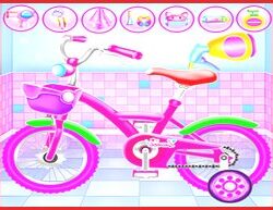 Girl Bike Fix Washing Salon: Clean & Repair Game for Girls