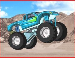Monster Truck Wheels 2: Fahre auf Extremen Strecken