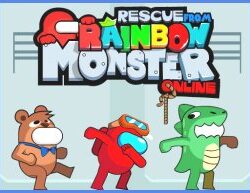 Sauvetage du Monstre Arc-en-ciel en ligne : Jeu de Puzzle Décontracté Gratuit sur Kiz10.com