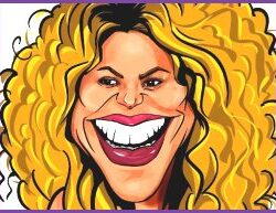 Shakira Funny Face: ¡Crea Expresiones Divertidas con Puntos Amarillos!