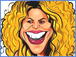 Shakira Funny Face: Create Hilarious Expressions with Yellow Dots!