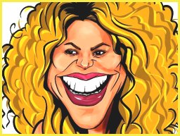 Shakira Funny Face: Crie Expressões Hilárias com Pontos Amarelos!