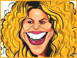 Shakira Komik Yüz: Sarı Noktalarla Eğlenceli İfadeler Yaratın!