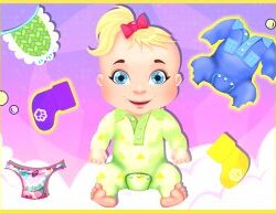 Spaßige und lehrreiche Kleinkinderspiele: Verrückte Babysimulation