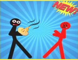 Stickman Hot Potato: Flaming Multiplayer Fun Game