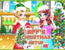 Traje de Natal das BFF: Melhores Amigas Mia e Ava Festa de Natal