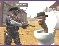 Jeu de Tir dans l’Ouest Sauvage : Cowboy vs Toilettes Skibidi