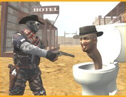 Juego de Disparos del Lejano Oeste: Cowboy vs Inodoros Skibidi