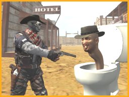 Juego de Disparos del Lejano Oeste: Cowboy vs Inodoros Skibidi