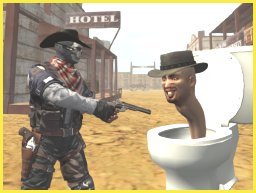 Wild West Shooting Game: Cowboy vs Skibidi Toilets